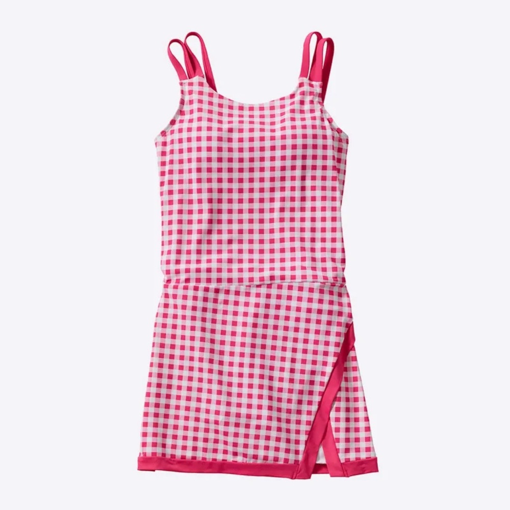 Pink Gingham Draper James Swim Dress NWT S 12